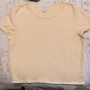 American Eagle Waffle Print Crop Top